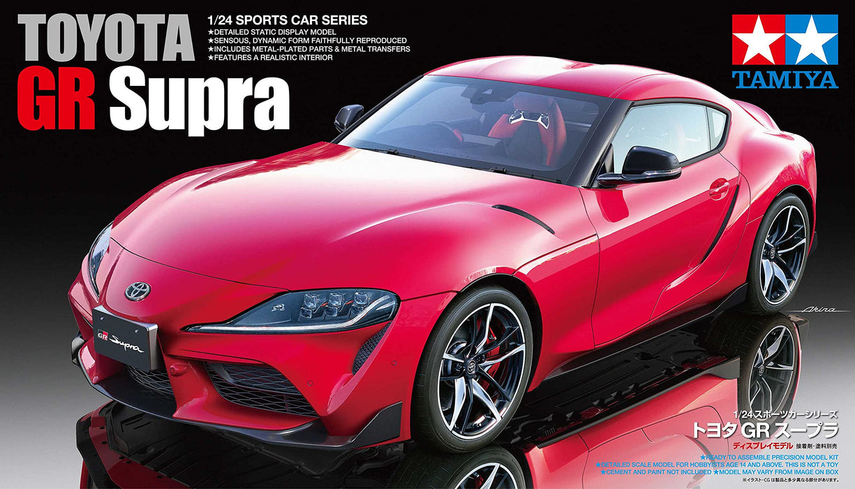 Tamiya 24351 Toyota Gr Supra 1/24 Japanese Plastic Model Kit Scale Sport Cars- Japan Figure Store - #1 Bring To You The Best Japanese Goods