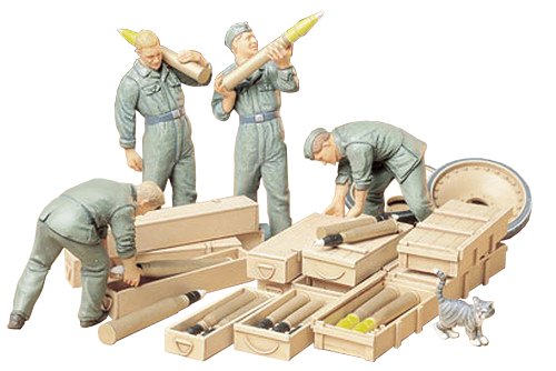 Tamiya 1/35 German Tank Ammo-loading Crew Set Model Kit- Japan Figure Store - #1 Bring To You The Best Japanese Goods