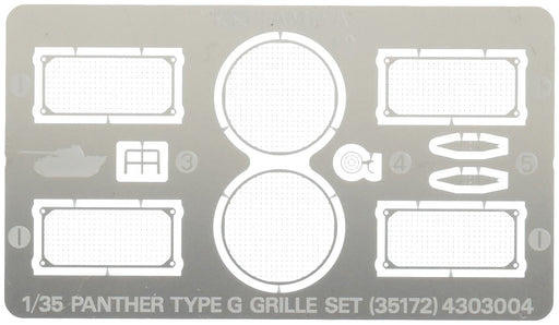 TAMIYA 35172 German Panther Type G Photo Etched Grille Set 1/35 Scale Kit- Japan Figure Store - #1 Bring To You The Best Japanese Goods