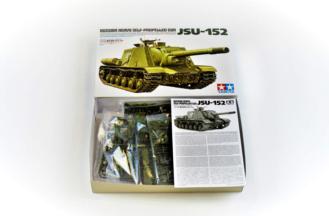 TAMIYA 35303 Russian Heavy Self-Propelled Gun Jsu-152 1/35 Scale Kit- Japan Figure Store - #1 Bring To You The Best Japanese Goods