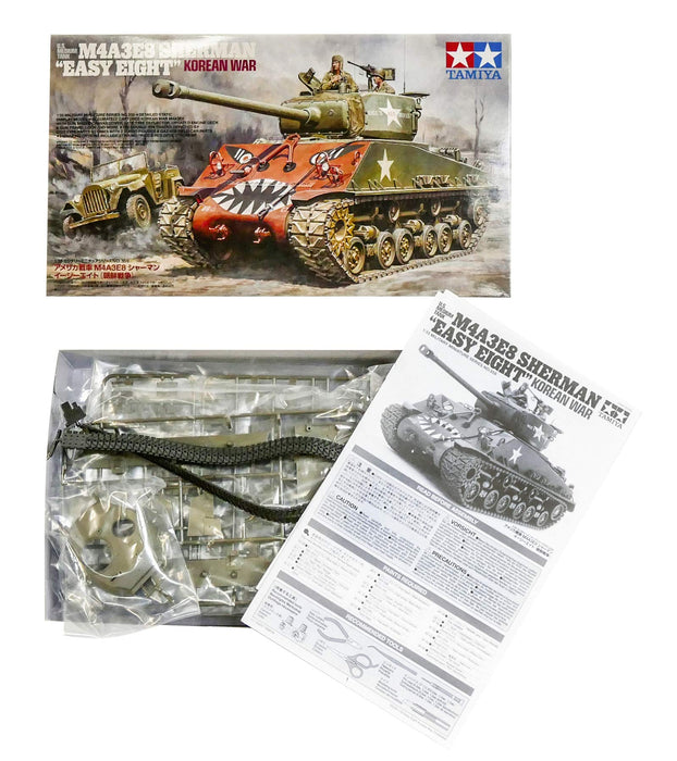TAMIYA 35359 Us Medium Tank M4A3E8 Sherman "Easy Eight" Korean War 1/35 Kit- Japan Figure Store - #1 Bring To You The Best Japanese Goods