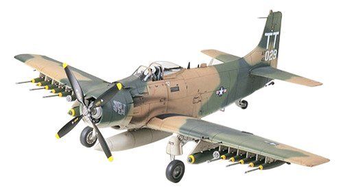 Tamiya 1/48 Douglas A-1j Skyraider U.s. Air Force Model Kit- Japan Figure Store - #1 Bring To You The Best Japanese Goods