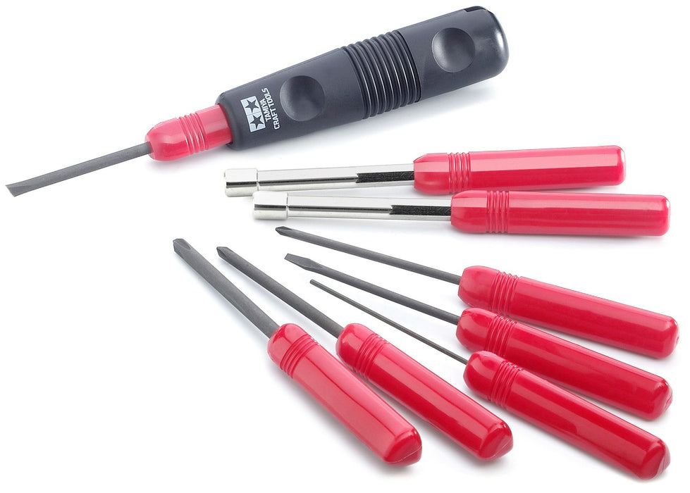 TAMIYA 74023 Craft Tools Screwdriver Set 8 Pcs. Builder'S 8- Japan Figure Store - #1 Bring To You The Best Japanese Goods