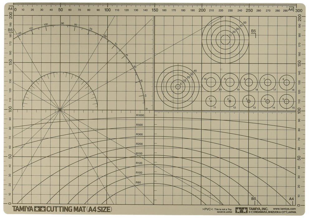 TAMIYA 74056 Craft Tools Cutting Mat A4 Size- Japan Figure Store - #1 Bring To You The Best Japanese Goods