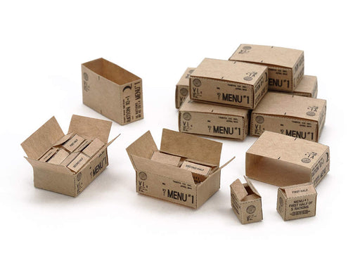 TAMIYA 1/35 U.S. Wwii 10-In-1 Ration Cartons Plastic Model- Japan Figure Store - #1 Bring To You The Best Japanese Goods