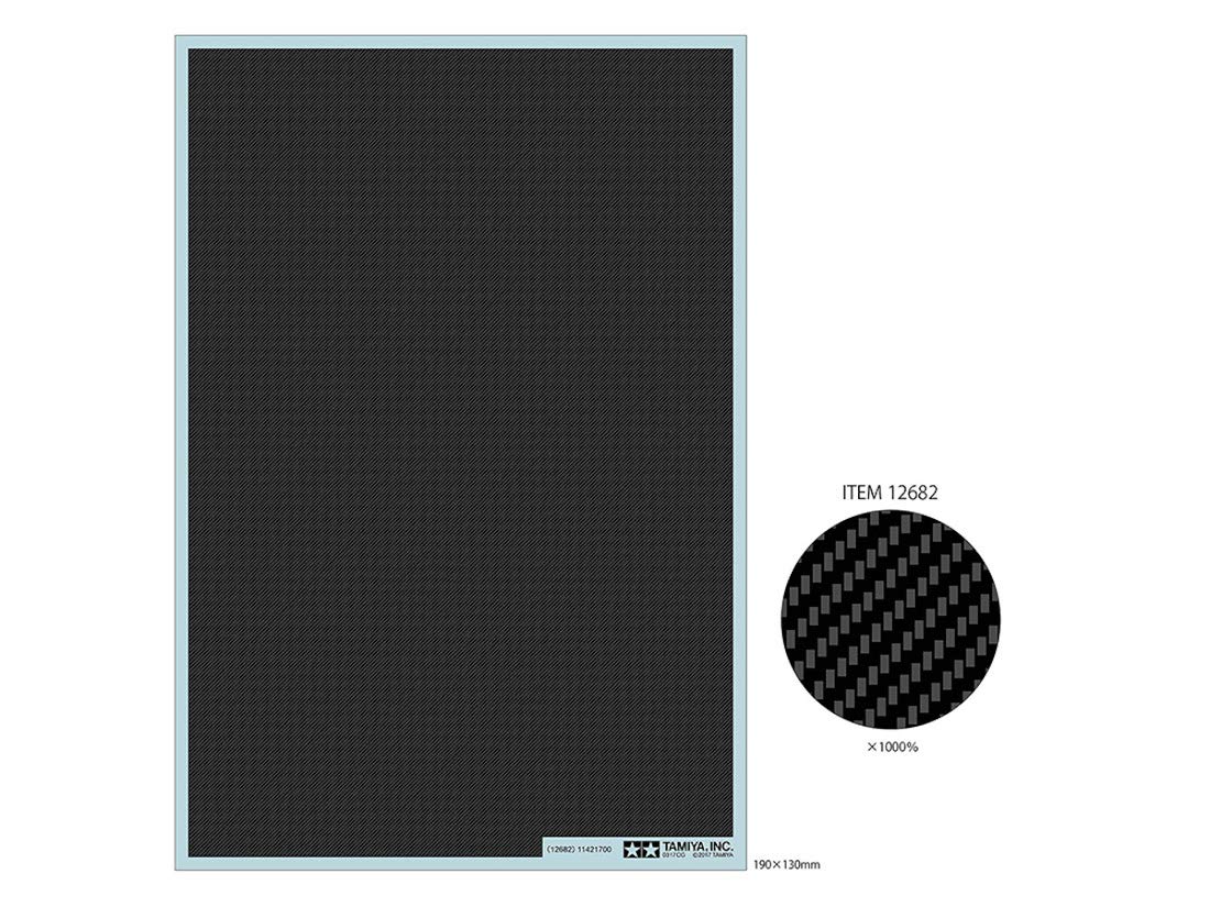 TAMIYA 12682 Carbon Pattern Decal Set Twill Weave/Extra Fine- Japan Figure Store - #1 Bring To You The Best Japanese Goods