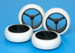 TAMIYA 15414 Mini 4Wd Narrow Large Dia. Wheels & White Arched Tires- Japan Figure Store - #1 Bring To You The Best Japanese Goods
