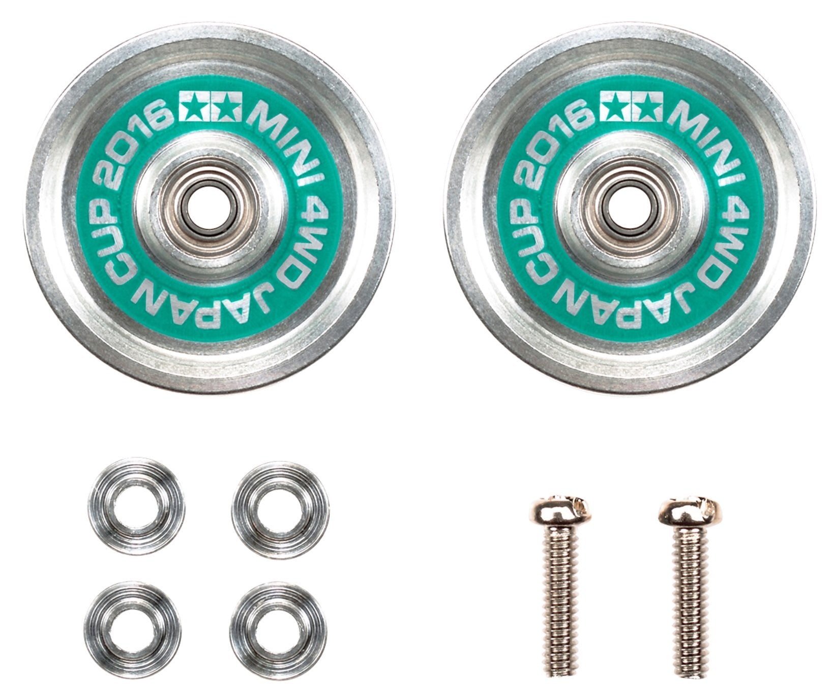 TAMIYA 95095 Mini 4Wd Hg 19Mm Aluminum Ball-Race Rollers Ringless J-Cup 2016- Japan Figure Store - #1 Bring To You The Best Japanese Goods