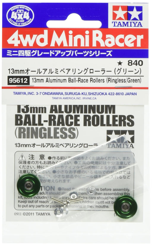 TAMIYA 95612 Mini 4Wd 13Mm Aluminum Ball-Race Rollers Ringless/Green- Japan Figure Store - #1 Bring To You The Best Japanese Goods
