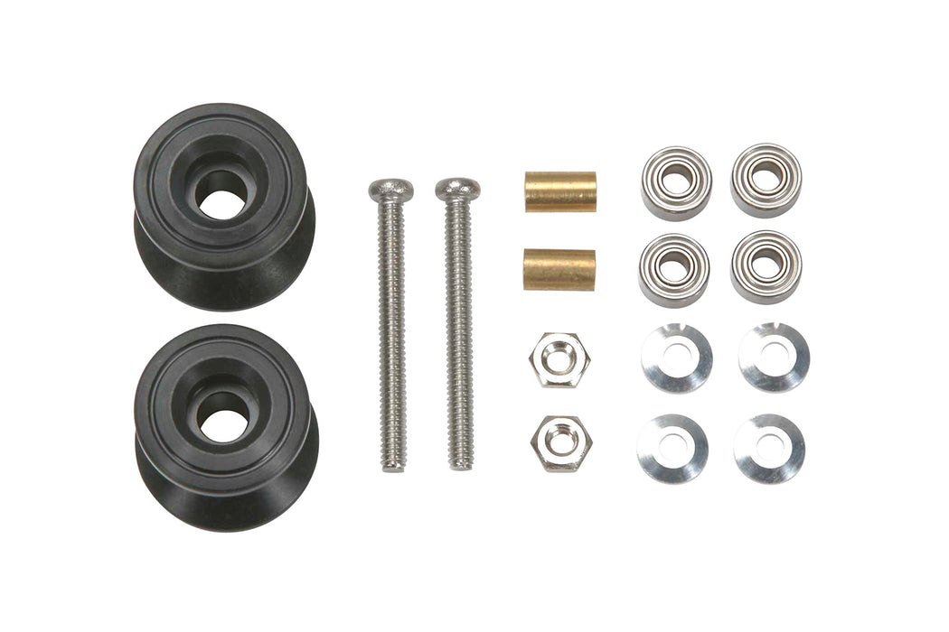 TAMIYA 95231 Mini 4Wd Double Alum Rollers 13-12Mm Black- Japan Figure Store - #1 Bring To You The Best Japanese Goods