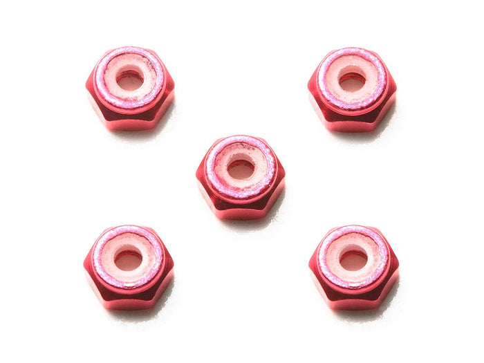 TAMIYA Mini 4Wd 95426 2Mm Aluminum Lock Nut Pink 5 Pcs.- Japan Figure Store - #1 Bring To You The Best Japanese Goods