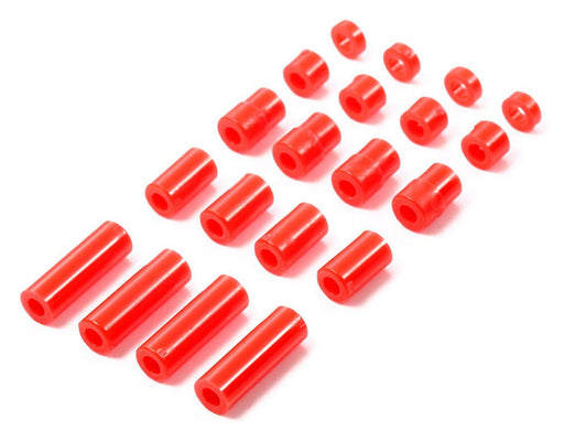 TAMIYA 95400 Mini 4Wd Light Weight Plastic Spacer Set 12/6.7/6/3/1.5Mm Red- Japan Figure Store - #1 Bring To You The Best Japanese Goods