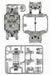 TAMIYA 95235 Mini 4Wd Ms Chassis Parts Silver/Pink- Japan Figure Store - #1 Bring To You The Best Japanese Goods