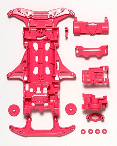TAMIYA 95356 Mini 4Wd Fluorescent Chassis Set Vs Chassis Pink/Yellow- Japan Figure Store - #1 Bring To You The Best Japanese Goods