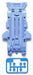 TAMIYA Mini 4Wd Vz Color Chassis Set Pastel Blue- Japan Figure Store - #1 Bring To You The Best Japanese Goods
