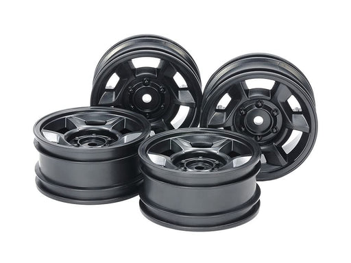 Tamiya Rc Spare Parts No.1688 Cc-02 6-Spoke Wheel 26Mm Width Offset +4 Black Japan 4Pcs 51688- Japan Figure Store - #1 Bring To You The Best Japanese Goods