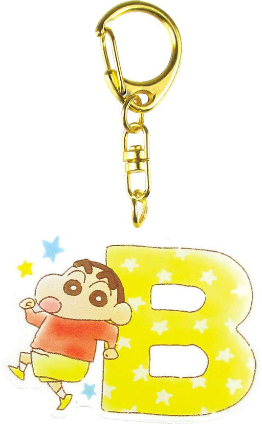 T'S FACTORY Crayon Shin-Chan Initial Acrylic Keychain B- Japan Figure Store - #1 Bring To You The Best Japanese Goods