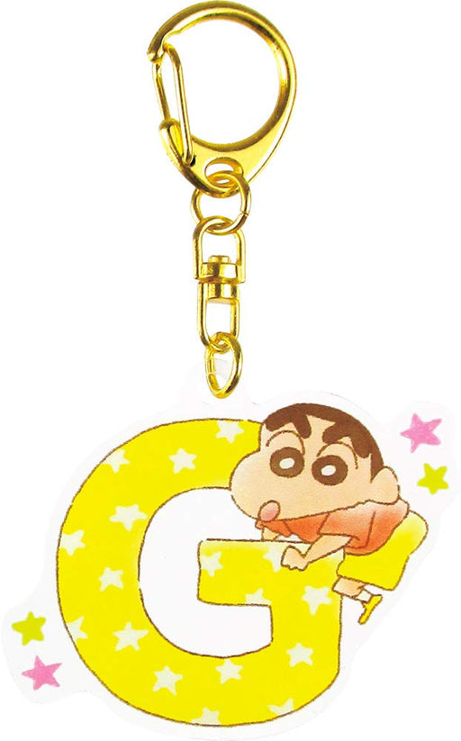 T'S FACTORY - Crayon Shin-Chan Initial Acrylic Keychain G- Japan Figure Store - #1 Bring To You The Best Japanese Goods