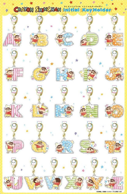 T'S FACTORY Crayon Shin-Chan Initial Acrylic Keychain L- Japan Figure Store - #1 Bring To You The Best Japanese Goods