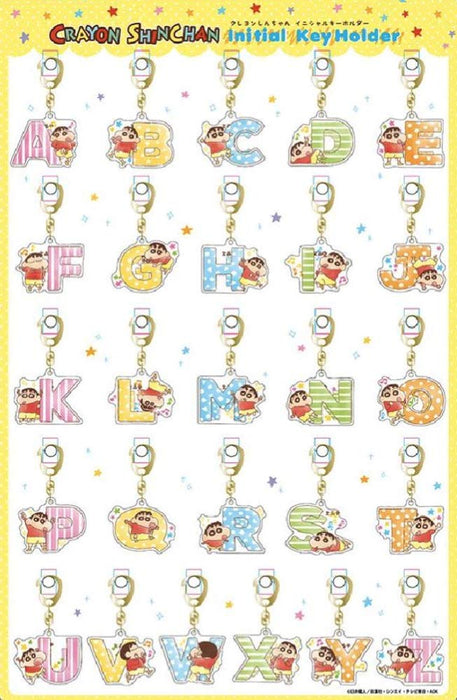 T'S FACTORY Crayon Shin-Chan Initial Acrylic Keychain O- Japan Figure Store - #1 Bring To You The Best Japanese Goods