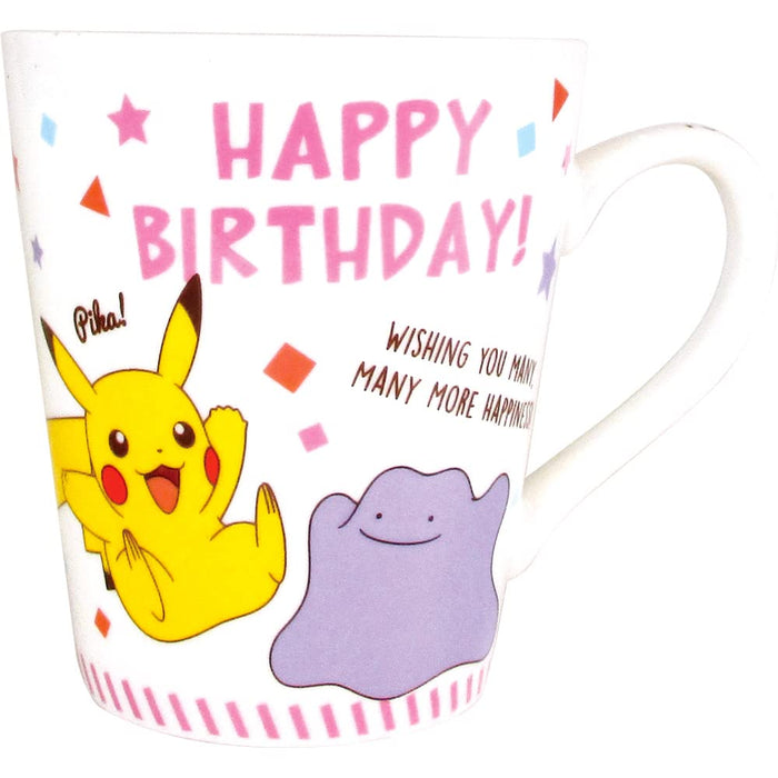 T'S FACTORY - Pokemon Message Mug Pikachu & Ditto Happy Birthday- Japan Figure Store - #1 Bring To You The Best Japanese Goods