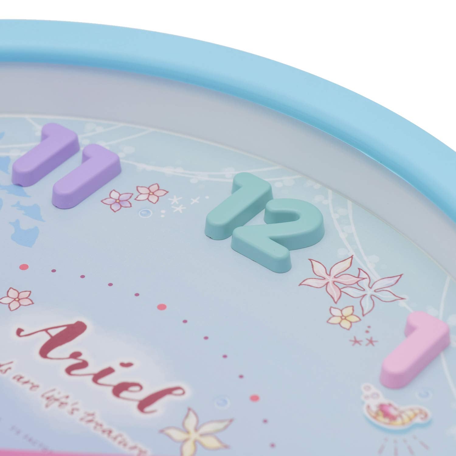 T'S FACTORY Disney The Little Mermaid Ariel Wall Clock Green- Japan Figure Store - #1 Bring To You The Best Japanese Goods