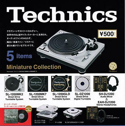 Technics Miniature Collection Dj Mixer Turntable Figure All 5pcs Set - Japan Figure
