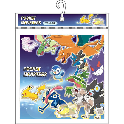 POKEMON CENTER ORIGINAL Pokemon Gathering Flat Drawstring Bag- Japan Figure Store - #1 Bring To You The Best Japanese Goods