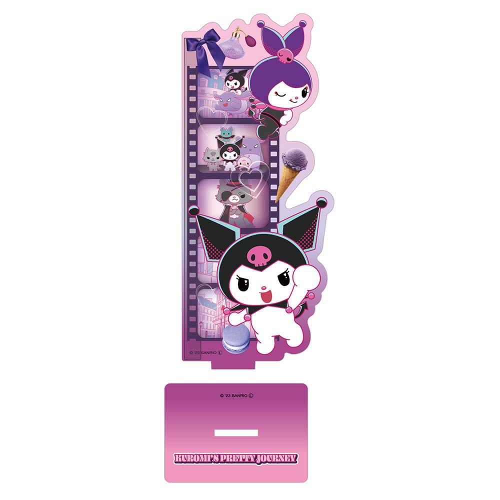 T&S Factory Kuromi Pretty Journey Acrylic Memo Board Japan H16.1Xw6.9Xd0.3Cm Sr-5541661Fl- Japan Figure Store - #1 Bring To You The Best Japanese Goods