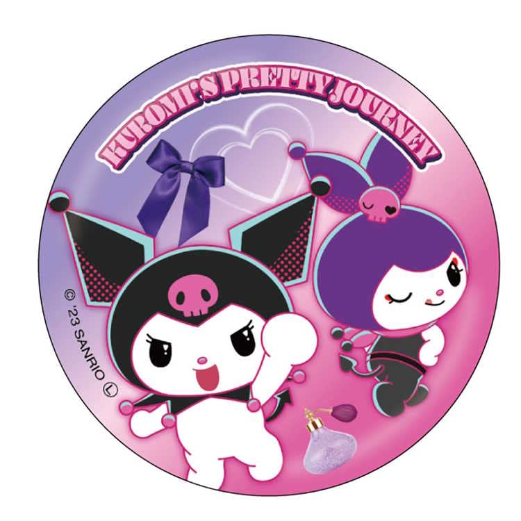 T&S Factory Japan Kuromi Pretty Journey Glow In Dark Can Badge Φ5.6 X D0.5Cm Sr-5542778Up- Japan Figure Store - #1 Bring To You The Best Japanese Goods