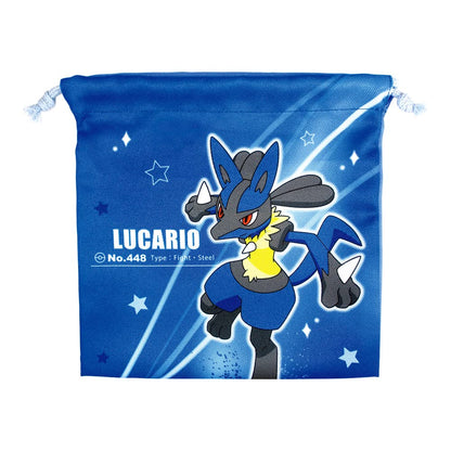 TS Factory Pokemon Flat Drawstring Starlight Lucario H20 X W20Cm Pm-5530205Lu- Japan Figure Store - #1 Bring To You The Best Japanese Goods