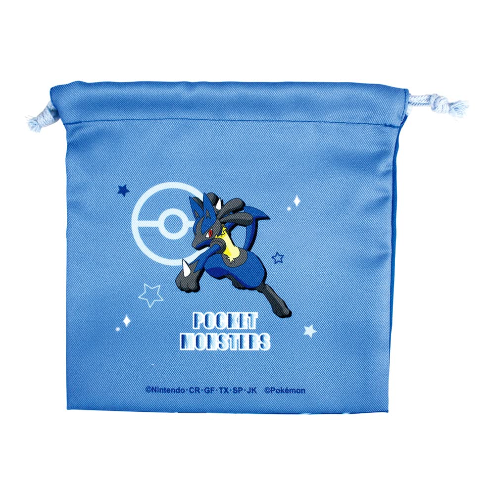 TS Factory Pokemon Flat Drawstring Starlight Lucario H20 X W20Cm Pm-5530205Lu- Japan Figure Store - #1 Bring To You The Best Japanese Goods