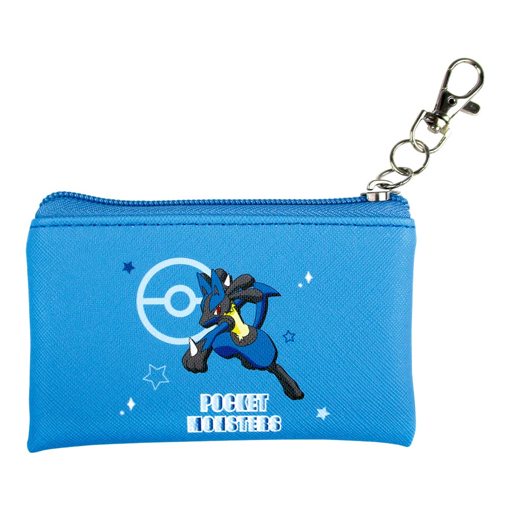 TS Factory Pokemon Flat Mini Pouch Starlight Lucario H7.5 X W12.5Cm Pm-5533901Lu- Japan Figure Store - #1 Bring To You The Best Japanese Goods