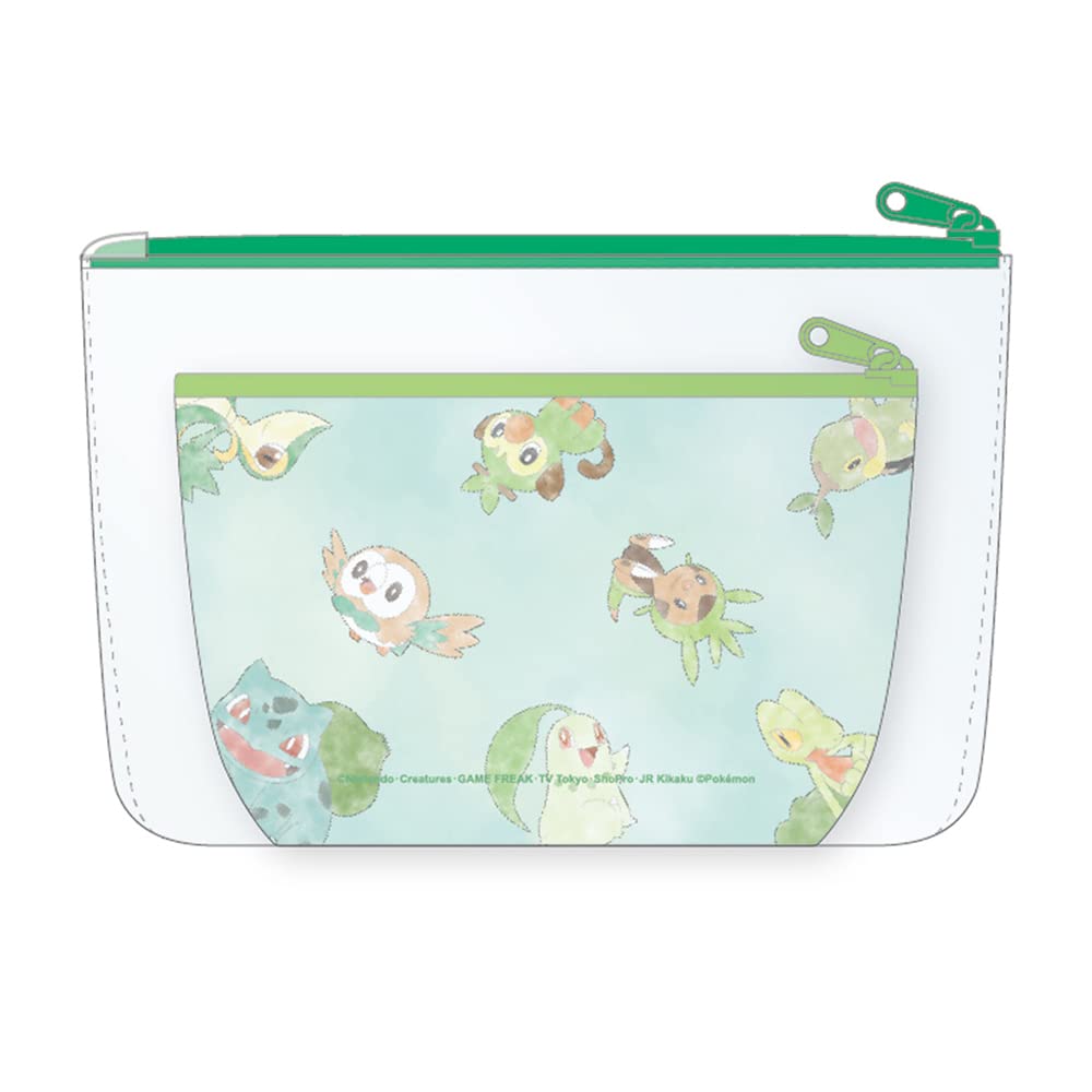 Tee&S Factory Pokemon Pouch Set Pikachu Grass Type D5 X W20.5 X H13Cm Pm-5533790Ku- Japan Figure Store - #1 Bring To You The Best Japanese Goods
