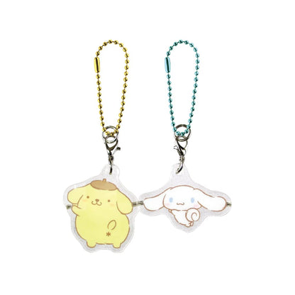 TS Factory Sanrio Clear Pair Acrylic Keychain Pompompurin Cinnamoroll Sr-5541305Pc Pompompurin/H3.8×W3.3×D0.5Cm Cinnamoroll/H3×W4×D0.5Cm- Japan Figure Store - #1 Bring To You The Best Japanese Goods