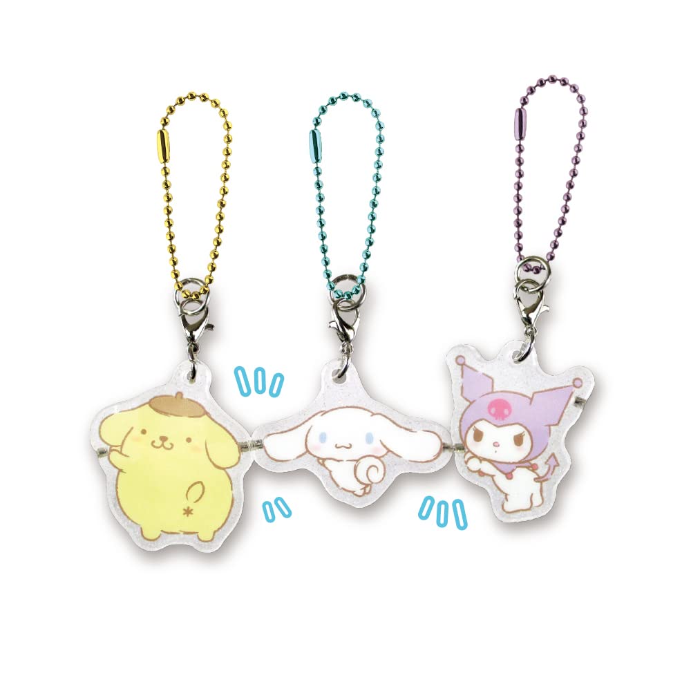TS Factory Sanrio Clear Pair Acrylic Keychain Pompompurin Cinnamoroll Sr-5541305Pc Pompompurin/H3.8×W3.3×D0.5Cm Cinnamoroll/H3×W4×D0.5Cm- Japan Figure Store - #1 Bring To You The Best Japanese Goods