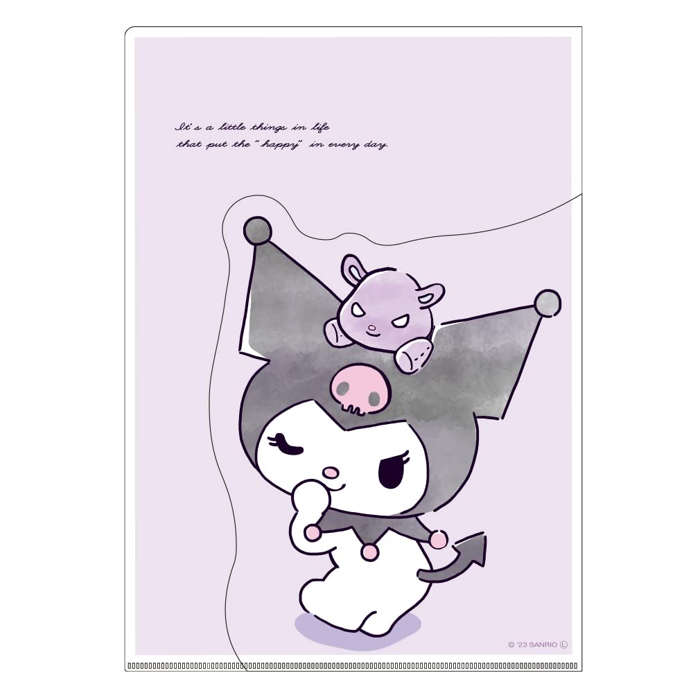 T&S Factory Sanrio Die-Cut Pocket File Kuromi H31Xw22Cm Japan Sr-5543236Nk- Japan Figure Store - #1 Bring To You The Best Japanese Goods