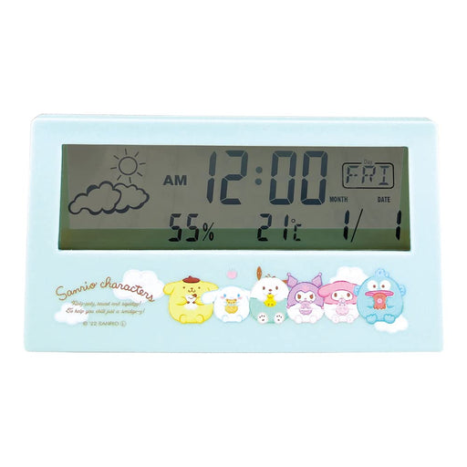 T'S Factory Sanrio Multi-Function Digital Clock Blue- Japan Figure Store - #1 Bring To You The Best Japanese Goods