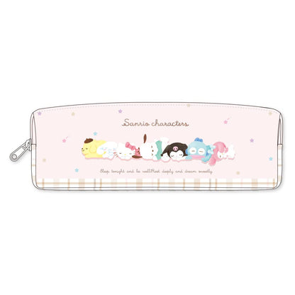 T'S Factory Sanrio W Zipper Slim Pen Pouch Sanrio Characters Sleeping- Japan Figure Store - #1 Bring To You The Best Japanese Goods