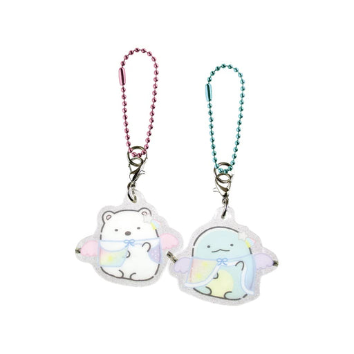 TS Factory Sumikko Gurashi Clear Pair Acrylic Keychain Shirokuma Lizard Wings Sg-5541299Sk Shirokuma/H3.5 X W3.9 X D0.5Cm Lizard/H3.5 X W3.9 X D0.5Cm- Japan Figure Store - #1 Bring To You The Best Japanese Goods
