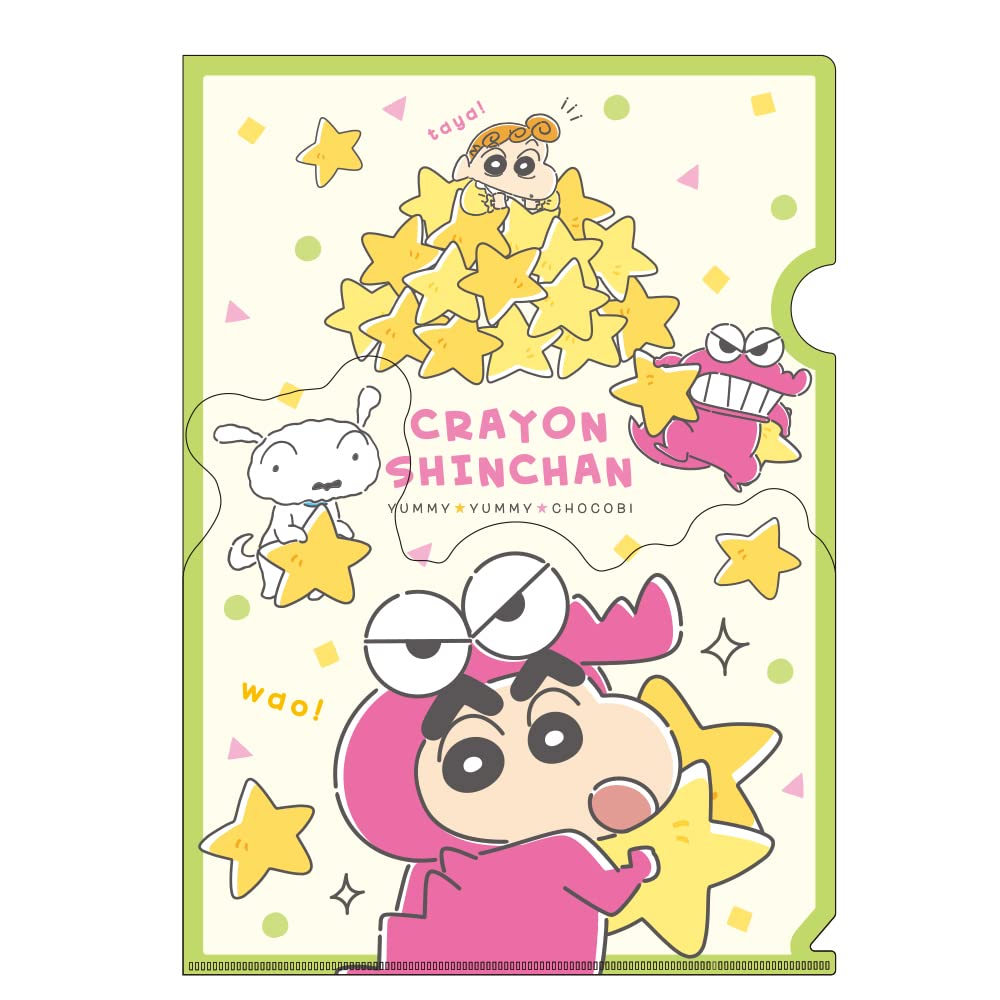 T's Factory Crayon Shin-Chan Die-Cut Pocket File KS-5543249Iw H31xW22cm- Japan Figure Store - #1 Bring To You The Best Japanese Goods