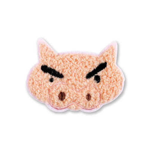 Tees Factory Crayon Shin-Chan Fluffy Embroidery Sticker KS-5541602Bu H4.5xW6.1xD0.3cm- Japan Figure Store - #1 Bring To You The Best Japanese Goods