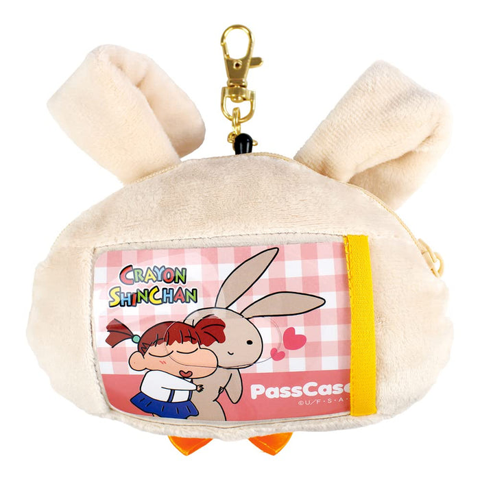 T's Factory Crayon Shin-Chan Plush Pass Case Pouch Nene-Chan Rabbit H13.5xW14.5xD5.5cm KS-5544046Nu- Japan Figure Store - #1 Bring To You The Best Japanese Goods