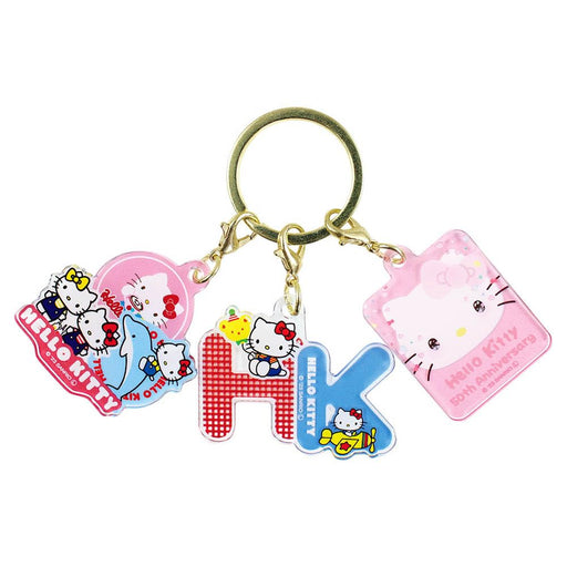 T's Factory Kitty Travel 3 Charm Keychain H49XW44XD3mm SR-5541937Ki- Japan Figure Store - #1 Bring To You The Best Japanese Goods