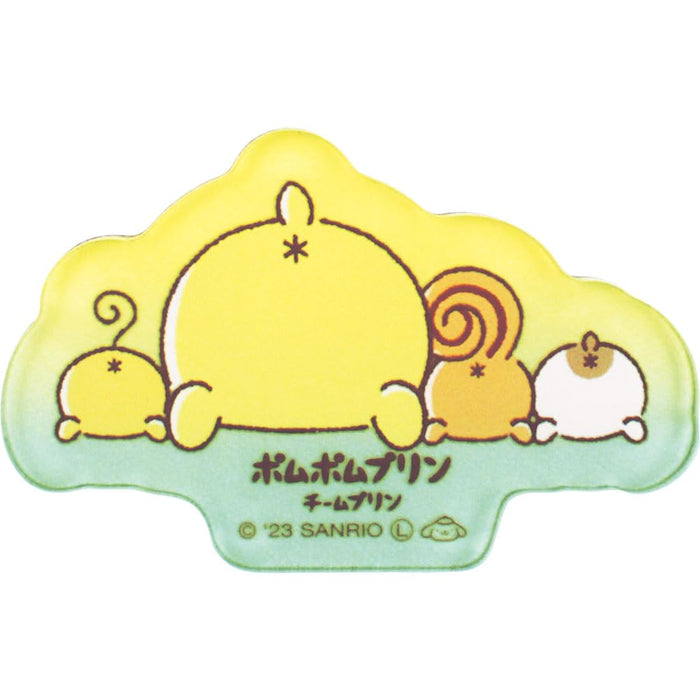 Tees Factory Pom Pom Purin Acrylic Sticker Buttocks SR-5541928 H3.4xW5.4xD0.3cm- Japan Figure Store - #1 Bring To You The Best Japanese Goods