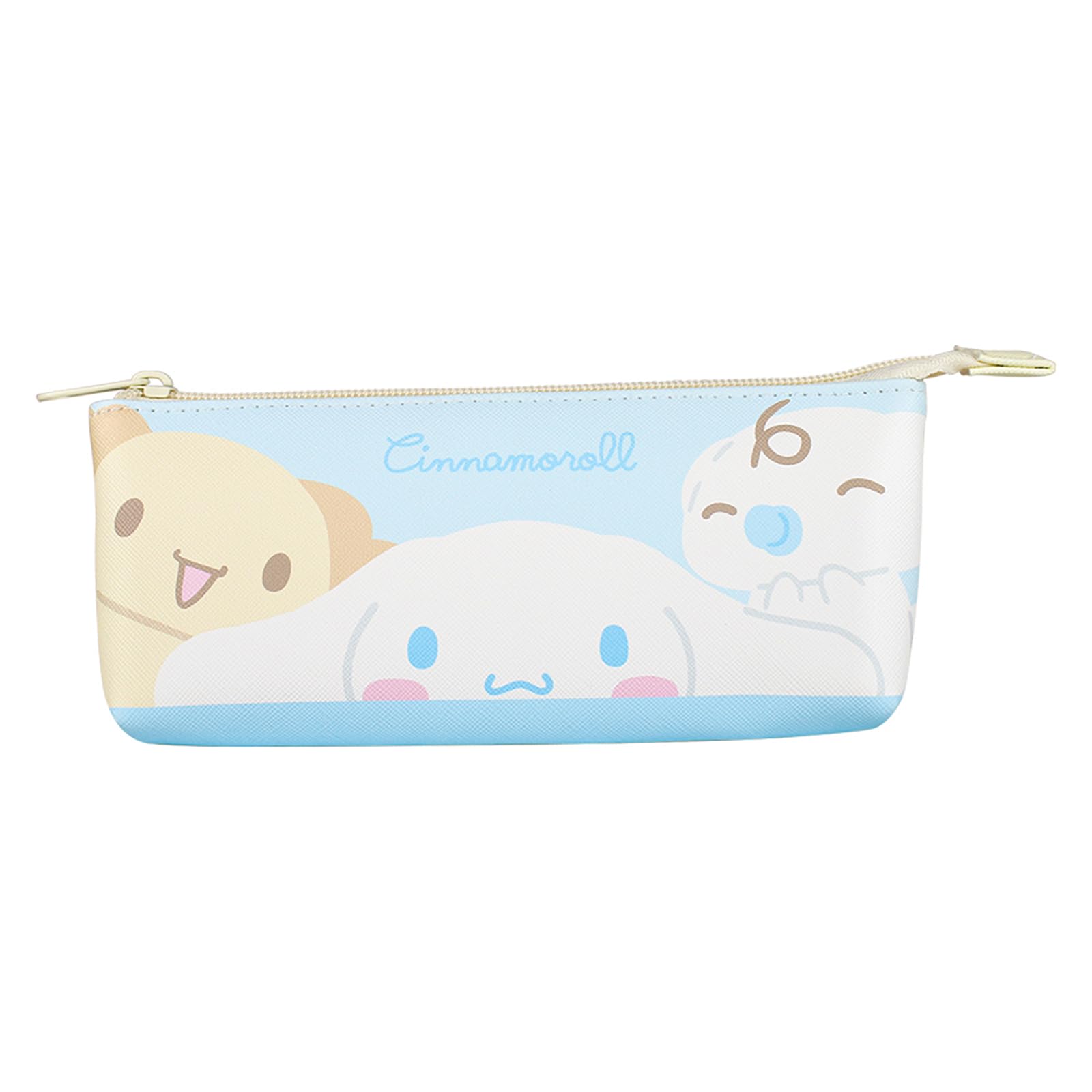 T&S Factory Sanrio Characters Double Sided Pouch W/ Sorted Pocket - Pastel Blue & Pink - Japan Sr-5544076Bp- Japan Figure Store - #1 Bring To You The Best Japanese Goods