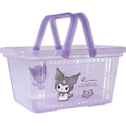 as title Tees Factory Sanrio Clear Character Basket Nuance/Kuromi SR-5542877NK- Japan Figure Store - #1 Bring To You The Best Japanese Goods