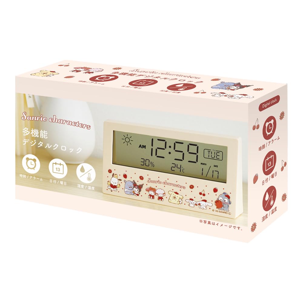 T's Factory Sanrio Digital Clock Friends Memory SR-5520445FM- Japan Figure Store - #1 Bring To You The Best Japanese Goods