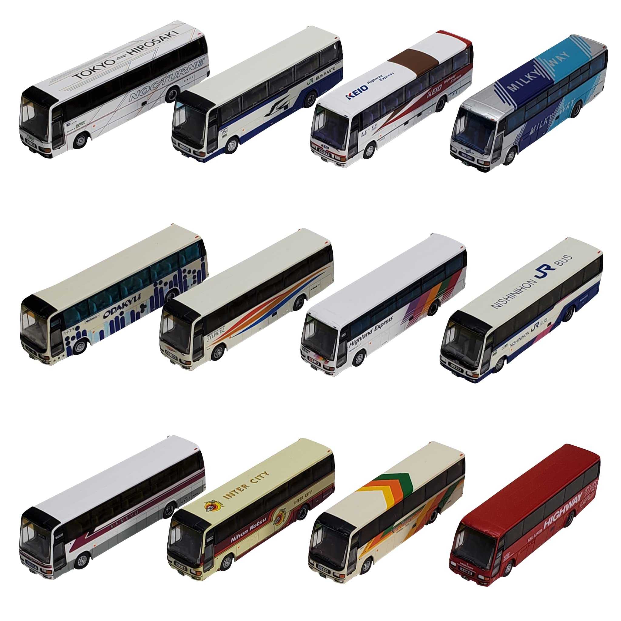 TOMYTEC The Bus Collection No.30 12 Buses Randomly Packed N Scale- Japan Figure Store - #1 Bring To You The Best Japanese Goods