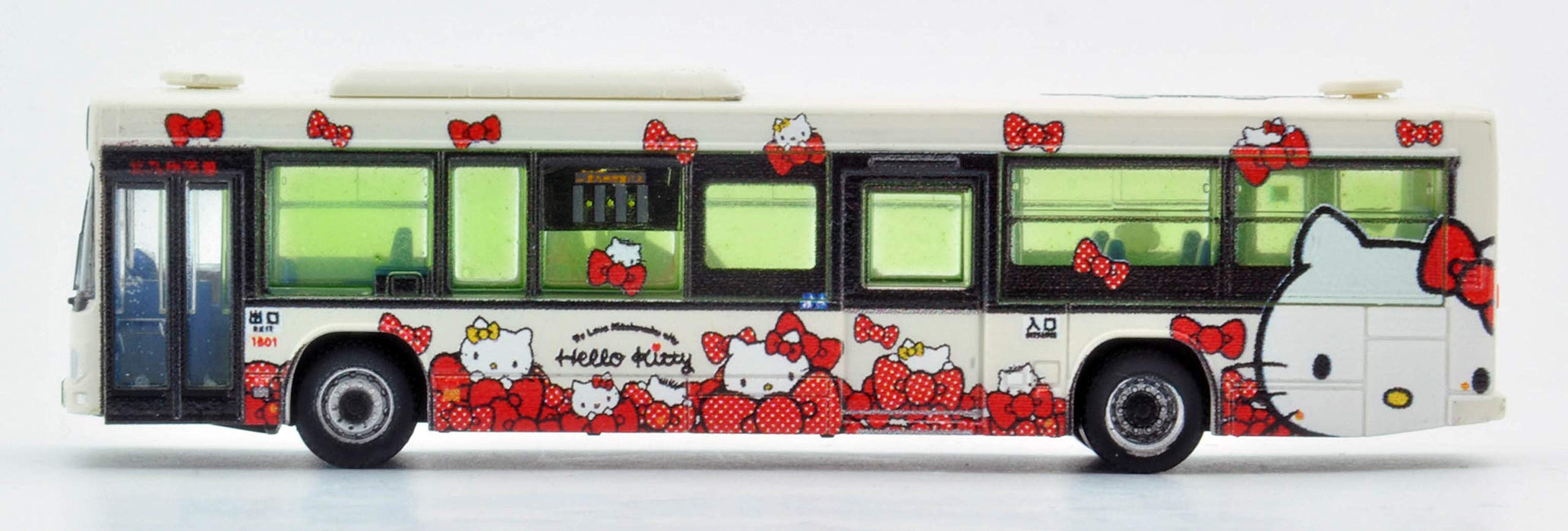 Tomytec Hello Kitty Character Bus 2 Ribbon Ver - Kitakyushu City Diorama Limited Edition- Japan Figure Store - #1 Bring To You The Best Japanese Goods
